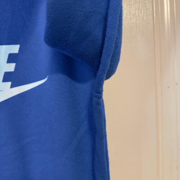 VTG 80s Nike Gray Label Crewneck Sweatshirt Size S Blue White Big Swoosh Logo - Picture 8 of 8